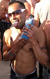 Juan does not realize his tongue is blue